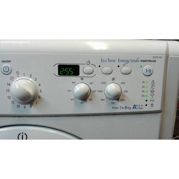  Indesit IWD81283 használt A+++ 8kg elöltöltős mosógép